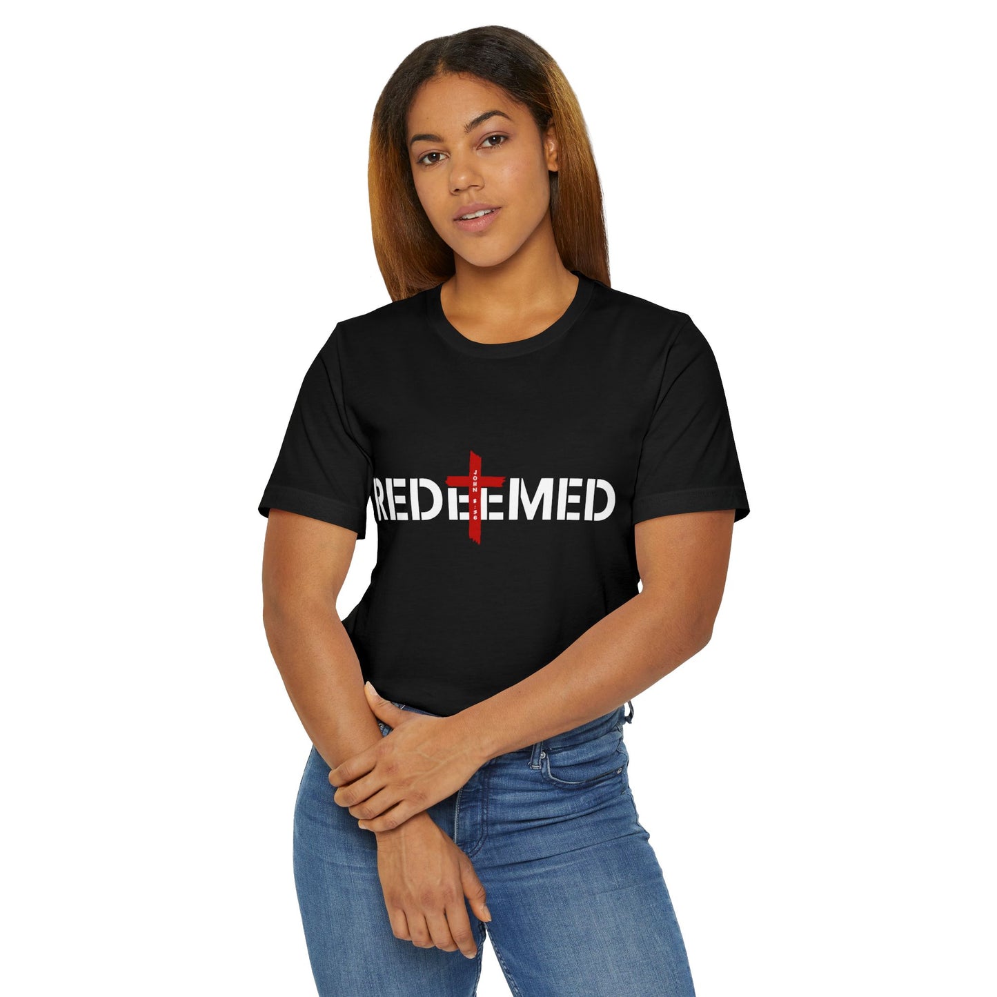 Redeemed T-Shirt — Christian Cross Faith Tee