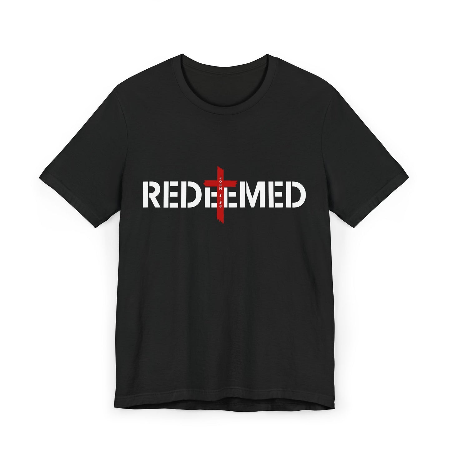 Redeemed T-Shirt — Christian Cross Faith Tee