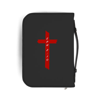Bible Cover — "Created with Purpose" Zippered Scripture Case