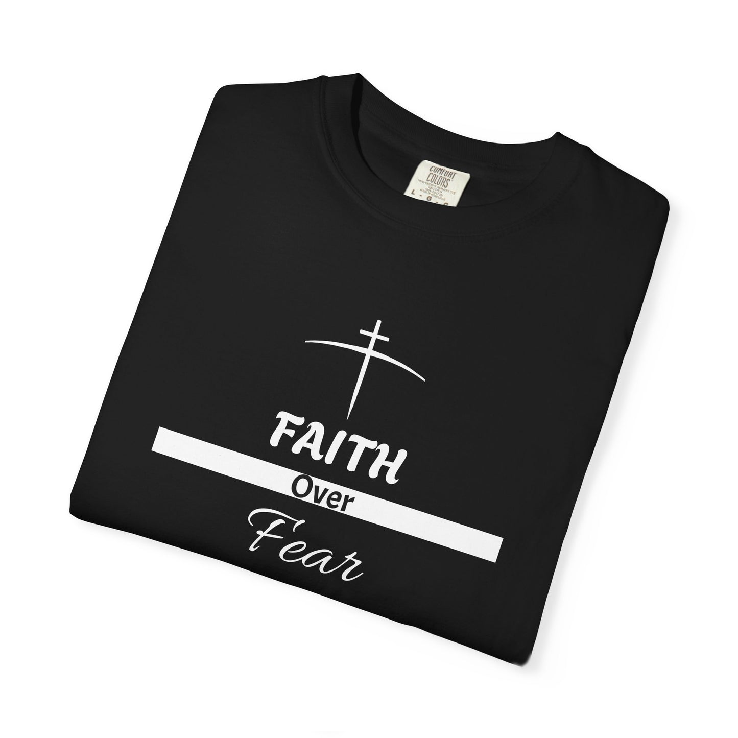 Faith over Fear Christian T-Shirt (Black)