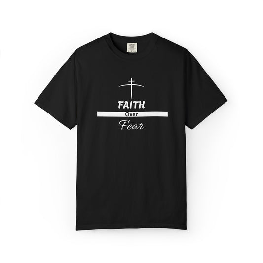 Faith over Fear Christian T-Shirt (Black)