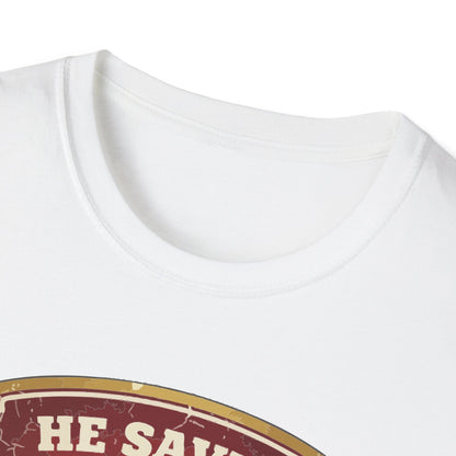 He Saves T-Shirt – “100% Pure Grace” Christian Faith Tee
