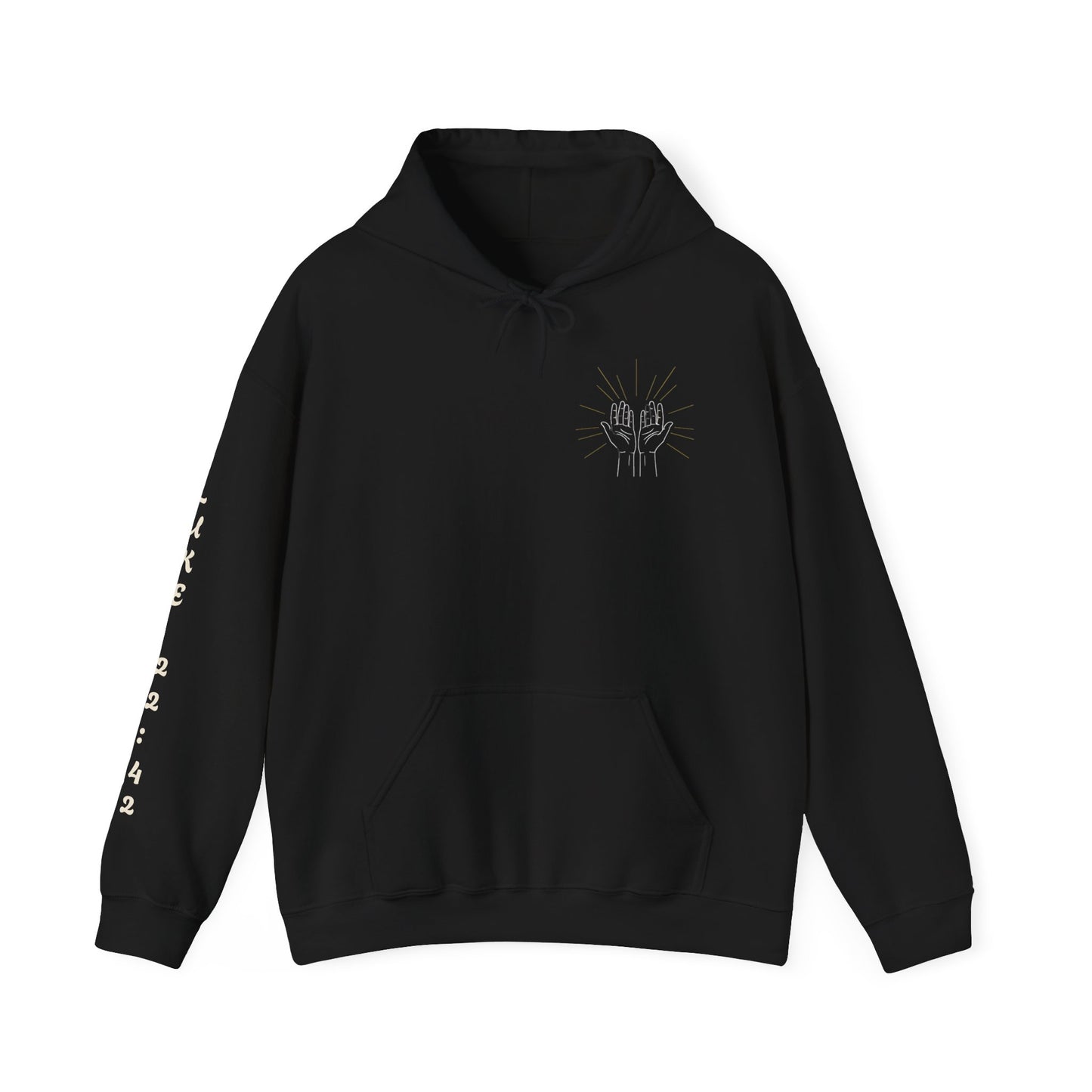 Surrender Hoodie — Christian Faith Cross Pullover ("Surrender, not my will but Yours")