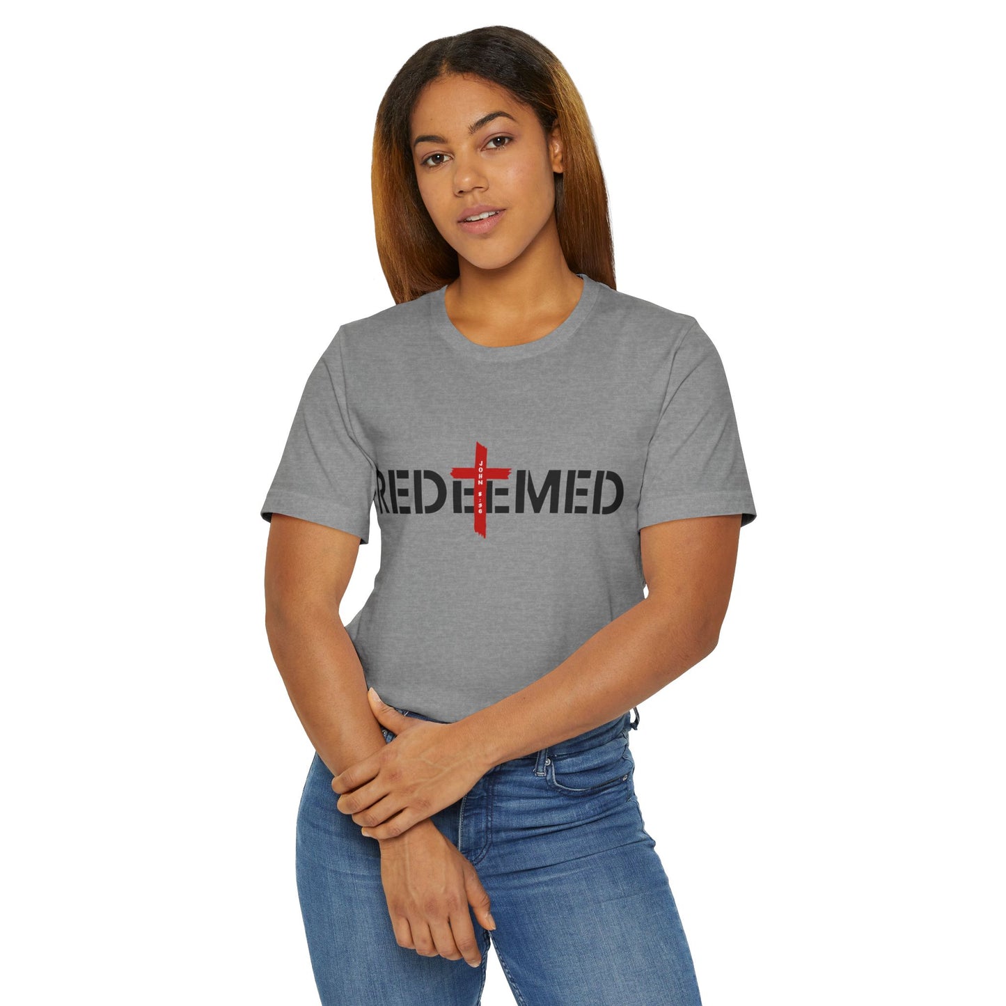 Redeemed T-Shirt — Christian Cross Faith Tee