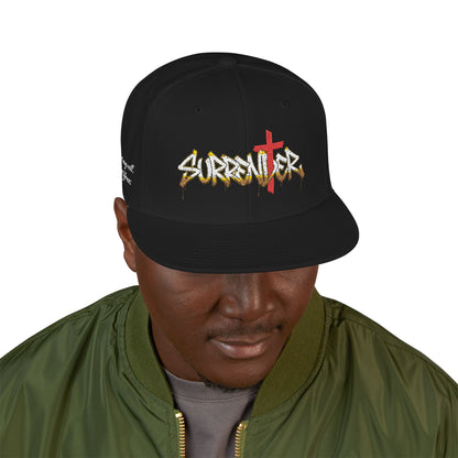 Snapback Hat — 'Surrender' Embroidered Streetwear Cap