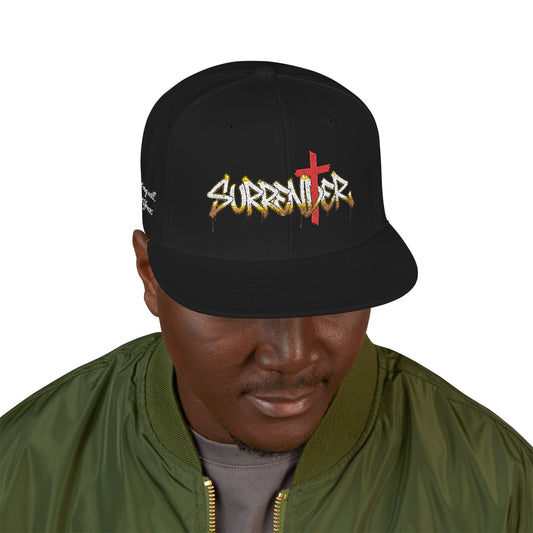 Snapback Hat — 'Surrender' Embroidered Streetwear Cap