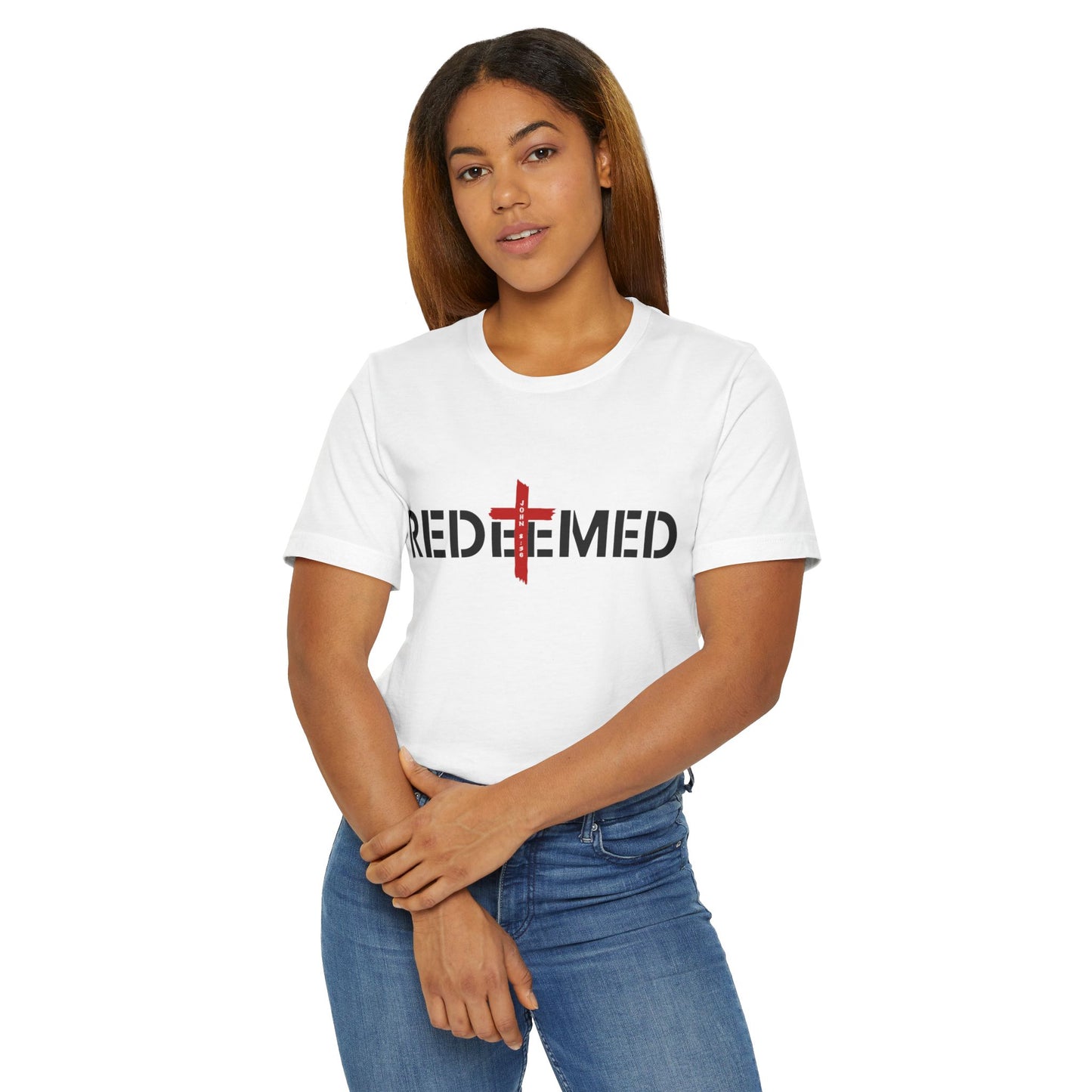 Redeemed T-Shirt — Christian Cross Faith Tee