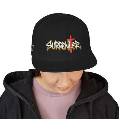 Snapback Hat — 'Surrender' Embroidered Streetwear Cap