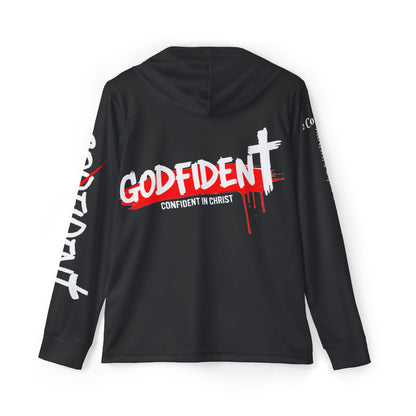 Godfident "Confident in Christ' (white lettering) Athletic Hoodie