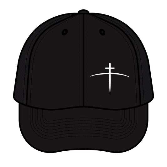 Christian Embroidered Cross on the horizon - Trucker Hat — Faith Cap