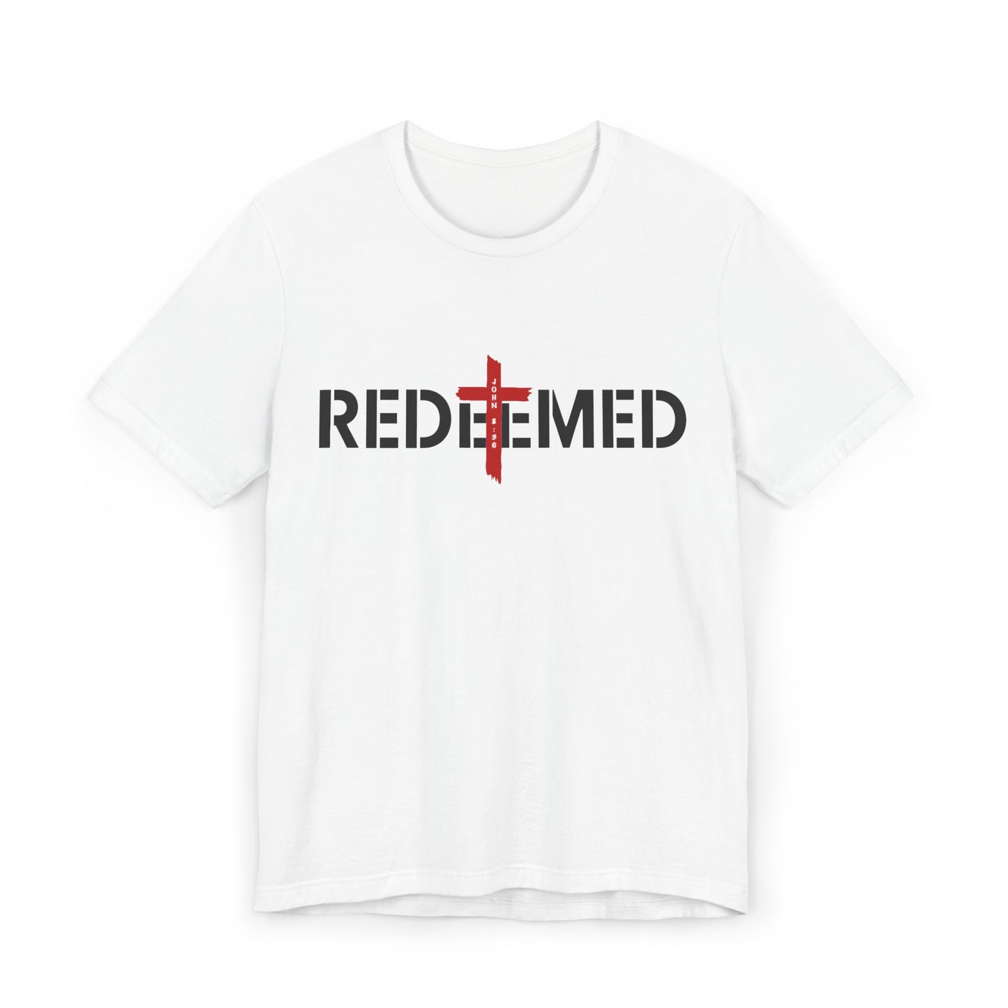 Redeemed T-Shirt — Christian Cross Faith Tee