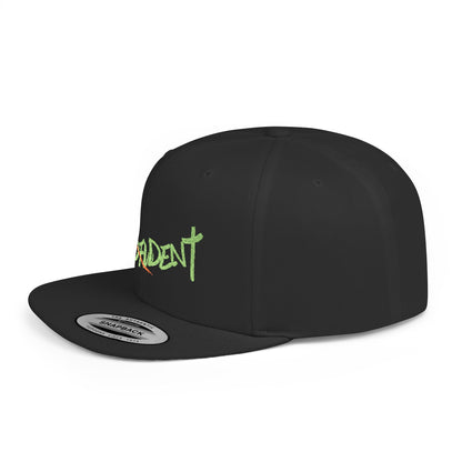 Godfident "Confident in Christ' Flat-Bill Cap (Green Lettering)