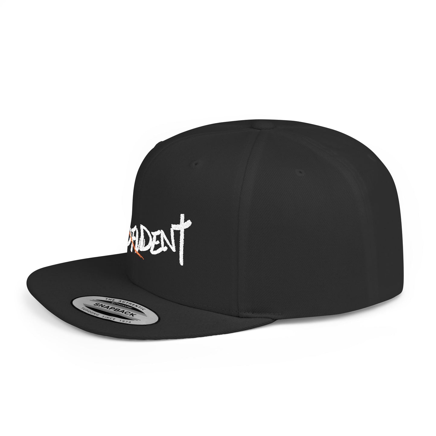 Godfident "Confident in Christ' Flat-Bill Cap (White Lettering)