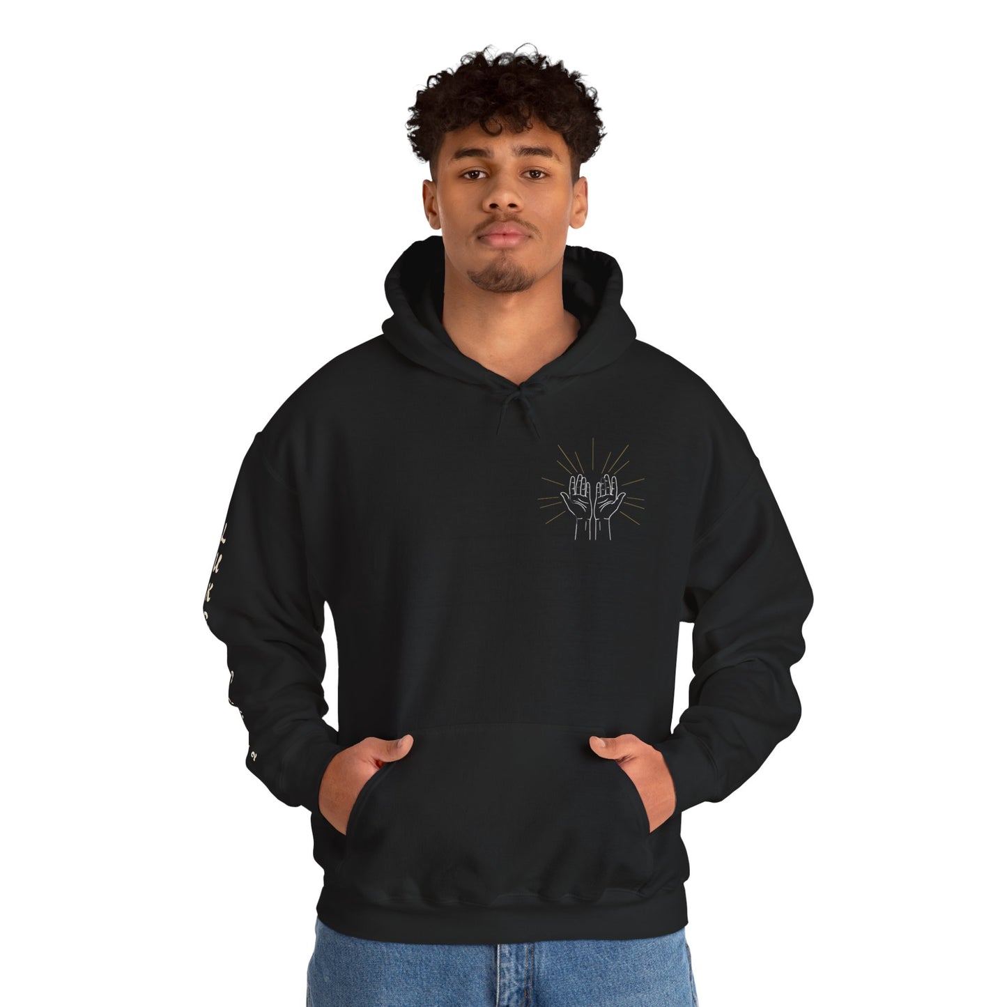 Surrender Hoodie — Christian Faith Cross Pullover ("Surrender, not my will but Yours")