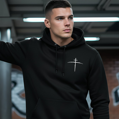 FaithWear Cross on the Horizon  - Midweight Fleece Adult Hoodie