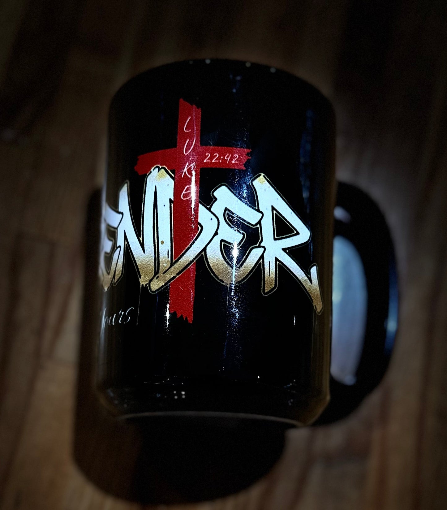 Surrender 15oz Inspirational Christian Coffee Mug (Black)