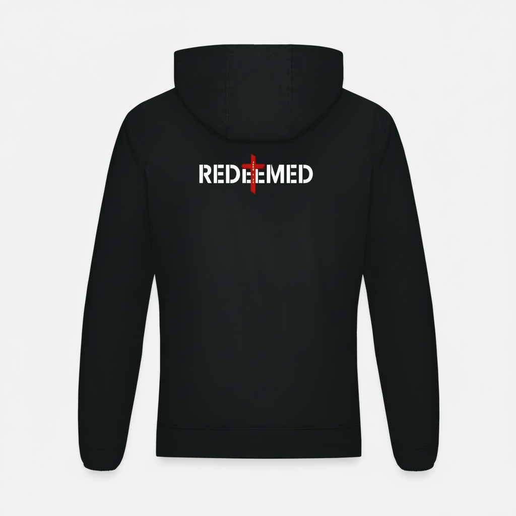 redeemed collection,Christian Streetwear,gym jacket,running jacket,faith-inspired apparel,casual men's jacket,athletic jacket,sports jacket,faith apparel,christian apparel