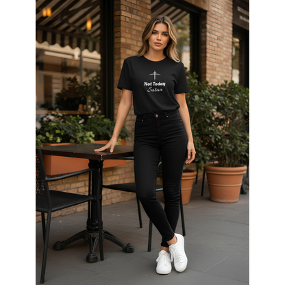 Not Today Satan T-Shirt — Faith-Based Christian Tee
