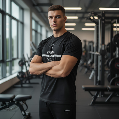 Faith over Fear Christian T-Shirt (Black)