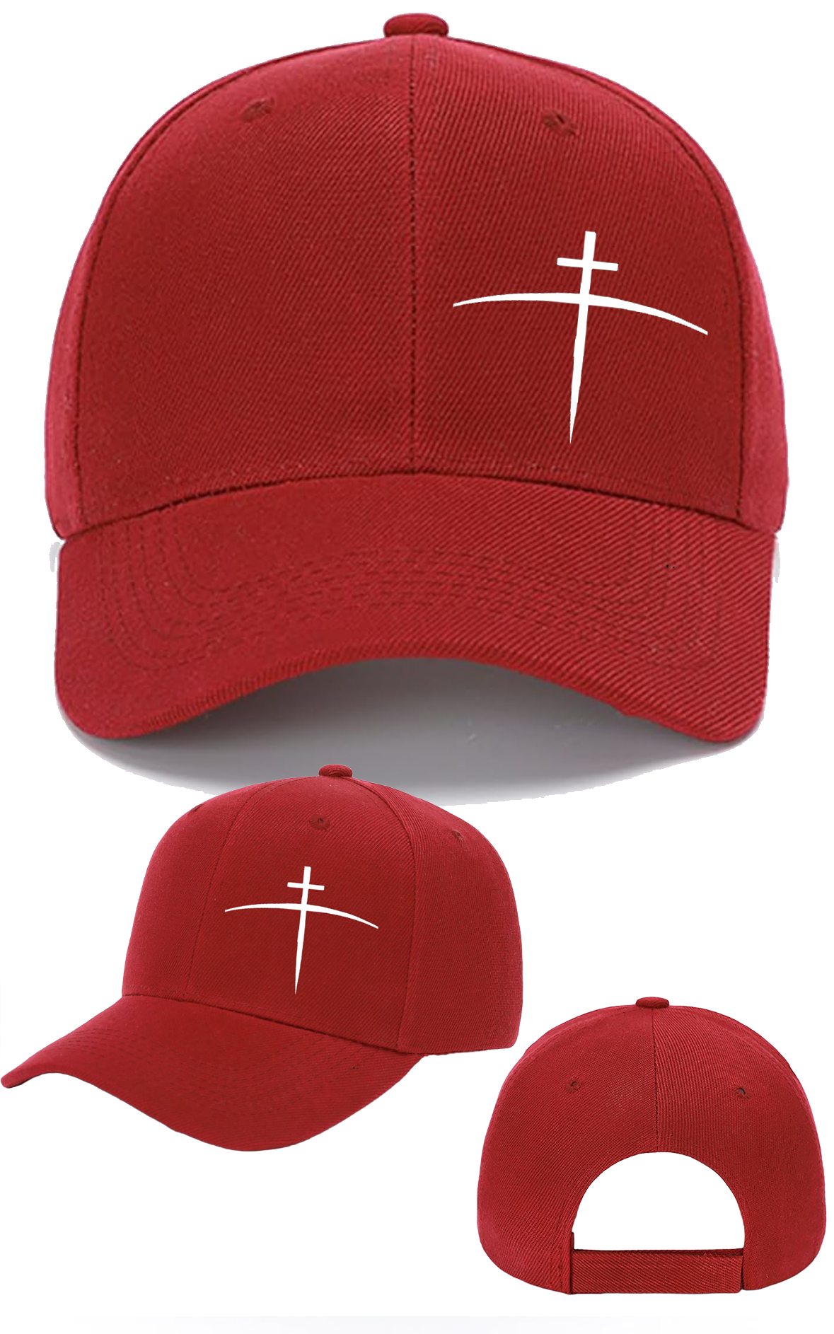 Cross on the Horizon Cap – Where Faith Meets the Streets - Red