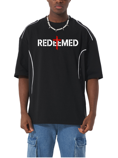 Redeemed Contrast Piped Panel T-Shirt