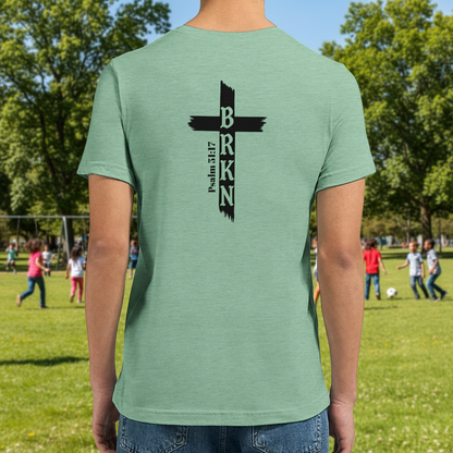 BRKN Psalms 51:17 Woman's T-Shirt  - Christian Tee