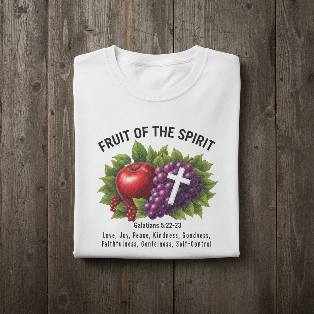 Fruit of the Spirit T-Shirt — Christian Bible Verse Faith Tee