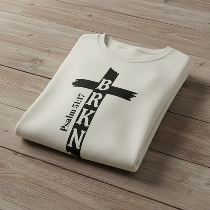 BRKN Psalms 51:17 T-Shirt Long sleeve - Christian Tee